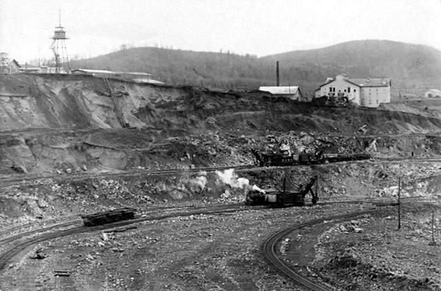 Mine à ciel ouvert Jeffrey vers 1926