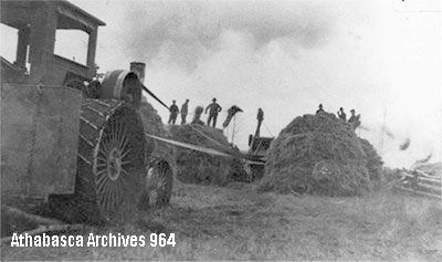 Threshing crew