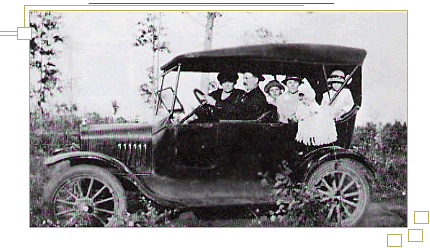 Charles Lirette Jr. in his  Ford Model T