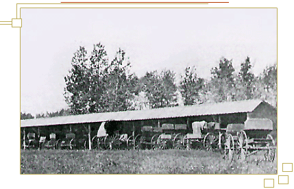 A horse shelter in Bonnyville, 1920