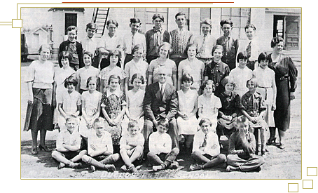 Pupils and Staff of Duclos School, 1934