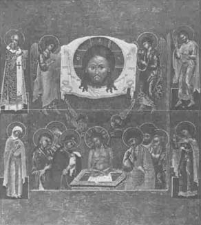 14 Moscow School The Holy Face and Weep not for me, Mother mid-seventeenth century Tempera on wood, dimensions unknown THE RUSSIAN MUSEUM, LENINGRAD - 14 cole de Moscou La Sainte Face et Ne pleurez pas pour moi, Mre milieu du XVIIe sicle Dtrempe dur bois, dimensions inconnues LE MUSE RUSSE, LENINGRAD