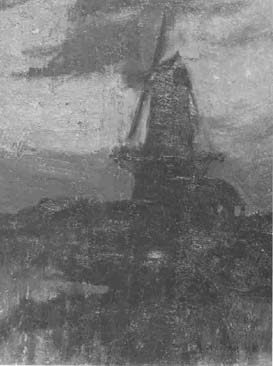 17 Dutch Windmill at Night 1909 Oil on wood panel 24.2 x 18.4 cm Private Collection