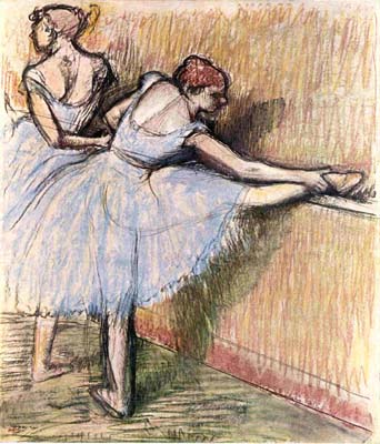 9 Edgar Degas, French, 1834-1917 Danseuses  la Barre. Charcoal and pastel on paper, 43 3/4 x 37 The National Gallery of Canada