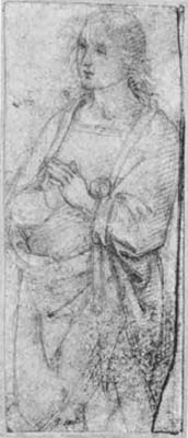 1 Raphael (traditionally called) Youth with Hands Folded in Prayer Metal-point on cream-coloured paper, 12.2 x 4.1 cm The National Gallery of Canada, Ottawa