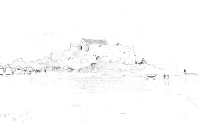 4 James MacDonald Barnsley, Canadian, 1861-1929 St. Malo, la plage. c. 1885 Pencil, 3 7/8 x 6 1/2 (169) The National Gallery of Canada