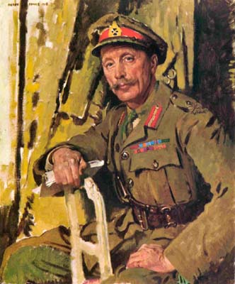 Sir William Orpen, British, 1878-1931 Major-General Sir David Watson. 1917-18 Oil on canvas, 36 x 30 (8675)