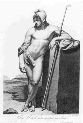14 Pierre Gautherot (French, 1769-1825) Figure Study Representing Paris undated Engraved by Cazenare after Gautherot Paris, Bibliothque nationale, Cabinet des estampes
