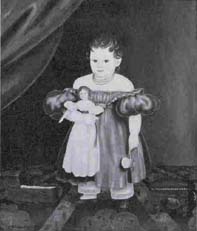 12 John Bradley, American, active 1830-45 Girl with Doll, 1836 Oil on canvas, 34 1/4 x 28 1/4 Abby Aldrich Rockefeller Folk Art Collection, Williamsburg