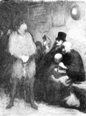 9 Honor Daumier, French, 1808-1879 The Waiting Room Oil on paper, mounted on paper, 12 1/8 x 9- 7/16 Albright-Knox Art Gallery, Buffalo, New York George B. and Jenny R. Mathews Fund - 9 Honor Daumier, France, 1808-1879 La salle d'attente Huile sur papier, mont sur papier, 12 1/8 x 9-7/16 Albright-Knox Art Gallery, Buffalo, New York La Fondation George B. et Jenny R. Mathews