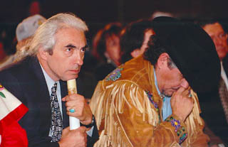 Grand Chief Phil Fontaine and Harry Daniels