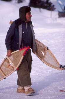 Man with Snowshoes