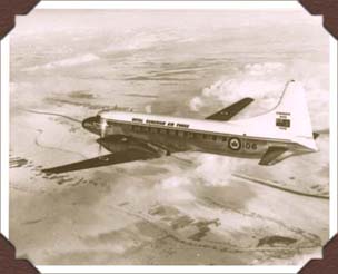 RCAF CL-66 in flight