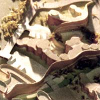 Detail of Terrace features, IAIA massing model