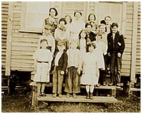 Group portrait of Columbia Valley school class, ca. 1930. P7947