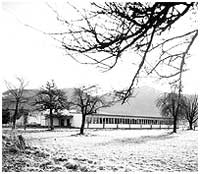 The East Chilliwack Elementary School as it appeared during the winter of 1961. P3860.