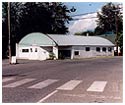 Main intersection of Yale Road East and McGrath Road in Rosedale. This view shows the former McGrath garage, built in 1921 by Walter McGrath. Ron Denman photo, 1999