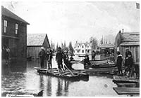 682-Mill St. under water during the flood of 1894