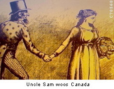 Uncle Sam woos Canada
