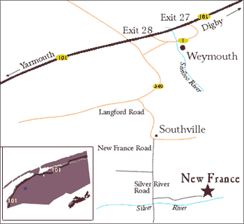 Map to New France