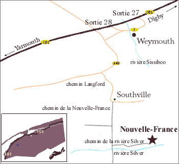 Map to New France