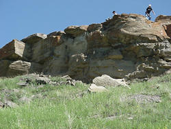 West side of the Buffalo Jump