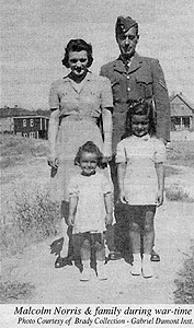 Malcolm Norris & family during war-time