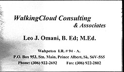Leo J. Omani business card