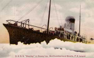 Postcard: D.G.S.S. Stanley in Heavy Ice