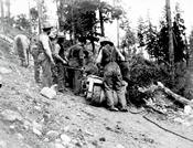 Dewdney Trail construction, 1860's, BCARS (C-08076)