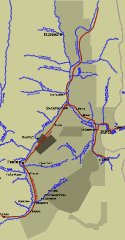 Map showing the coal land grants in the Elk Valley