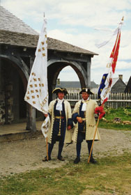 Animators holding flags.
P2001-10091