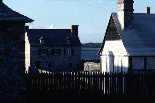 Fortress of Louisbourg - view of the Destouches House - Dugas House on the right
Photographer: Jamie Steeves
Date of Photograph: unknown
05-J-03-42