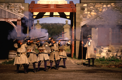 Animation of soildiers firing muskets at the Dauphin Gate area
Photographer: Andre Corneiller
Date of Photograph: Summer 1988
05-J-04-36