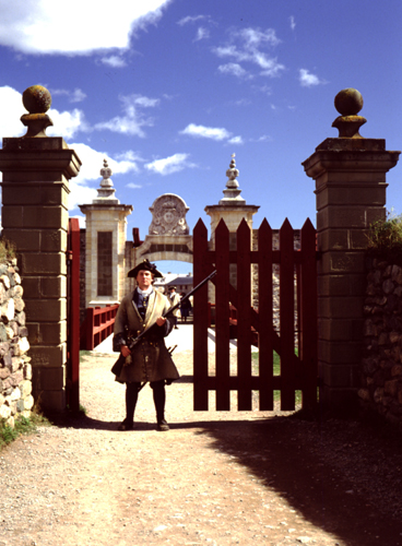 Soldier guarding the gate