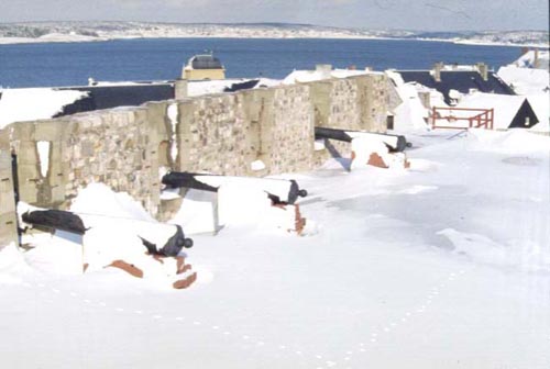 Fortress of Louisbourg in the winter time.
Image taken from: http://fortress.uccb.ns.ca/parks/gal_e.html