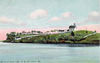 The first Sainte Croix Island lighthouse (Jeremy D'Entremont, www.lighthouse.cc)