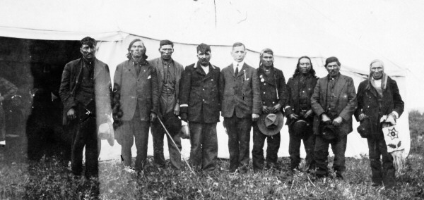 Chiefs at the meeting of League of Indian Nations