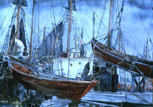 Boats at Gloucester, (c. 1956)