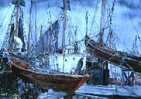 Boats at Gloucester, (c. 1956)