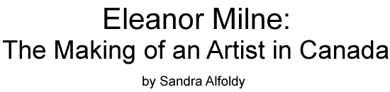 The Making of An Artist In Canada by Sandra Alfoldy
