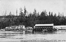 View of the Quathiaski Canning Co. operations, Quathiaski Cove, Quadra Island, c. 1914. 
