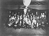 Celebration at the Brown & Kirkland Logging (B&K) Camp, Elk Bay, 1920's.