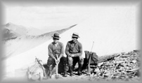 Two placer prospectors on a mountain, WPH126