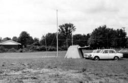 La tente du 40 mètres CW au Field Day de 1968