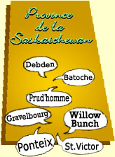 Carte de Saskatchewan