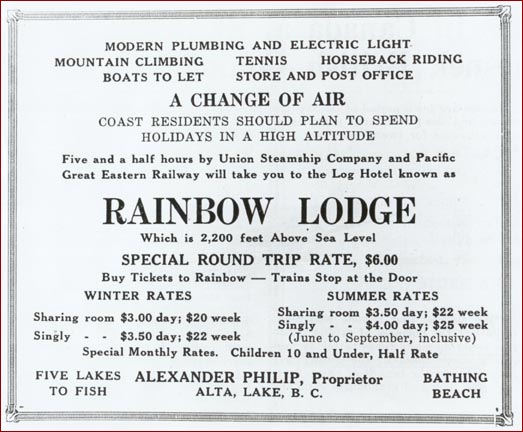 Rainbow Lodge Brochure