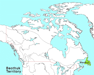 Map of Beothuk Territory