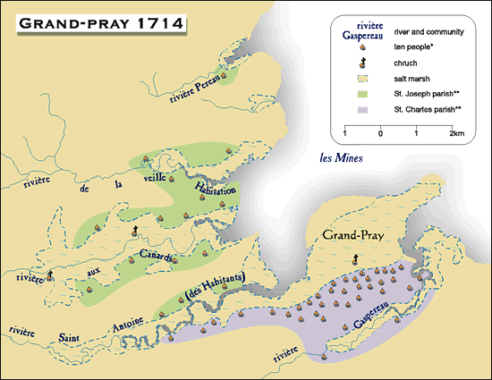 Map:  Grand-Pray 1714