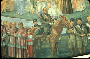 Mussolini à Cheval